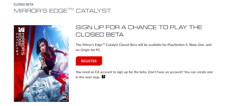 Mirror's Edge Catalyst Closed Beta