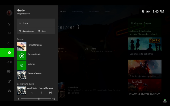 Xbox Guide Creators Update