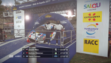 WRC 7 Podium Glitch