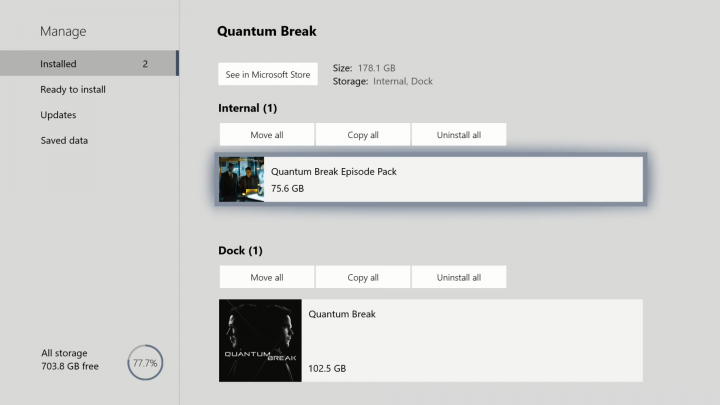 Quantum Break Xbox One X Update