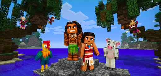 Disney Moana Vaiana Skin Pack Minecraft