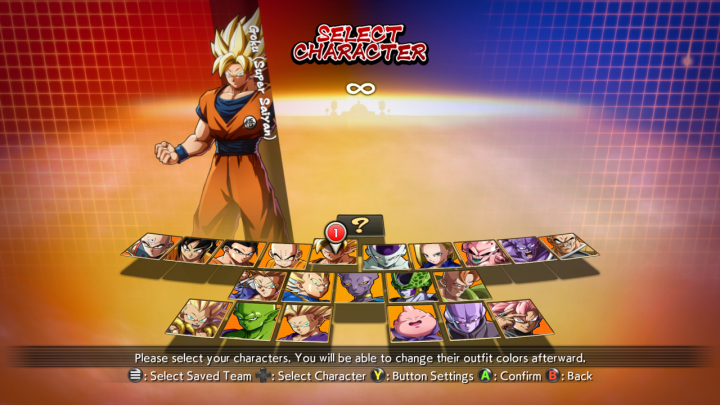 Dragon Ball FighterZ Character Roster