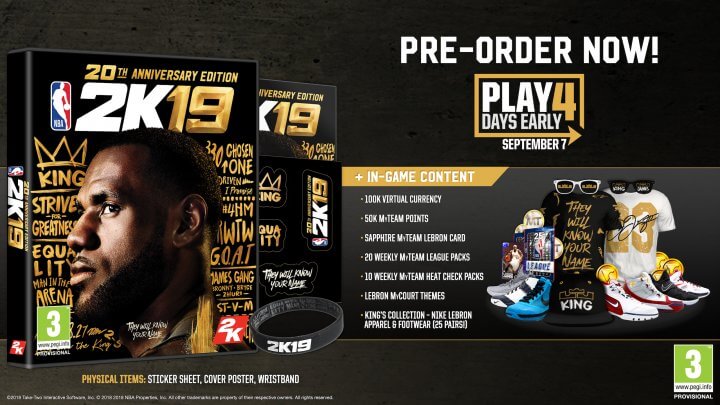 NBA 2K19 20th Anniversary Edition