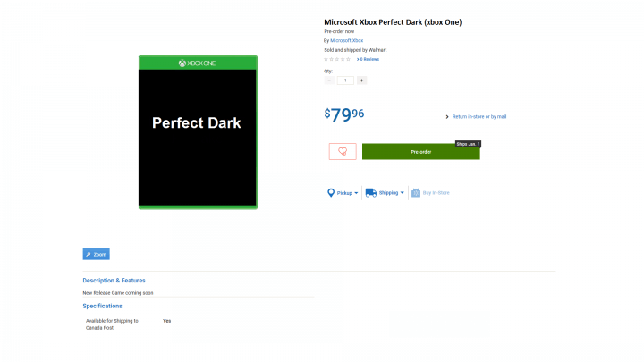 Perfect Dark Xbox One Walmart