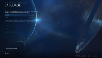 Halo The Master Chief Collection Language Settings