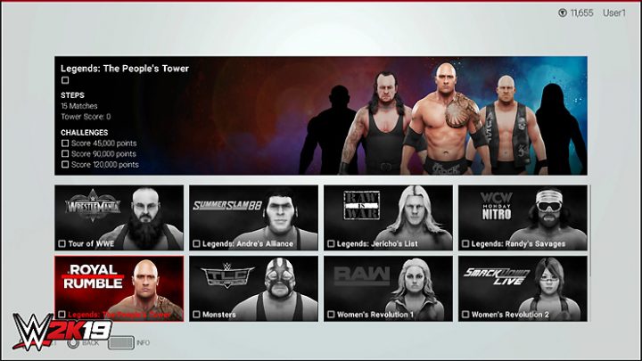 WWE 2K19 Towers Mode