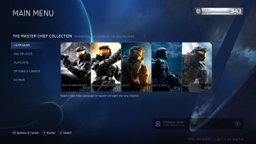 Halo The Master Chief Collection Main Menu