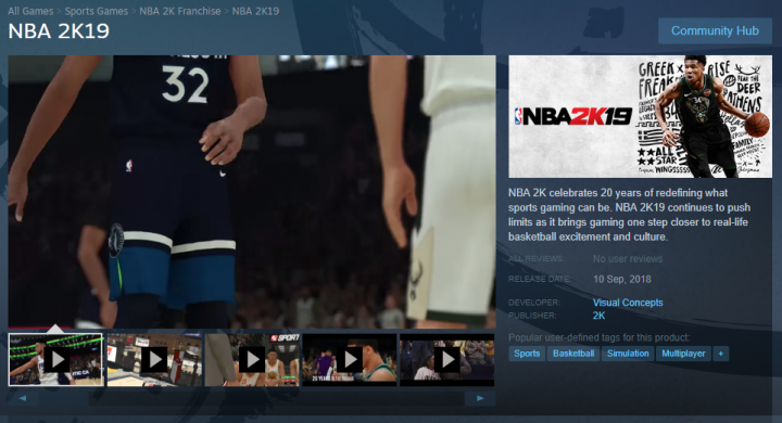 NBA 2K19 User Reviews
