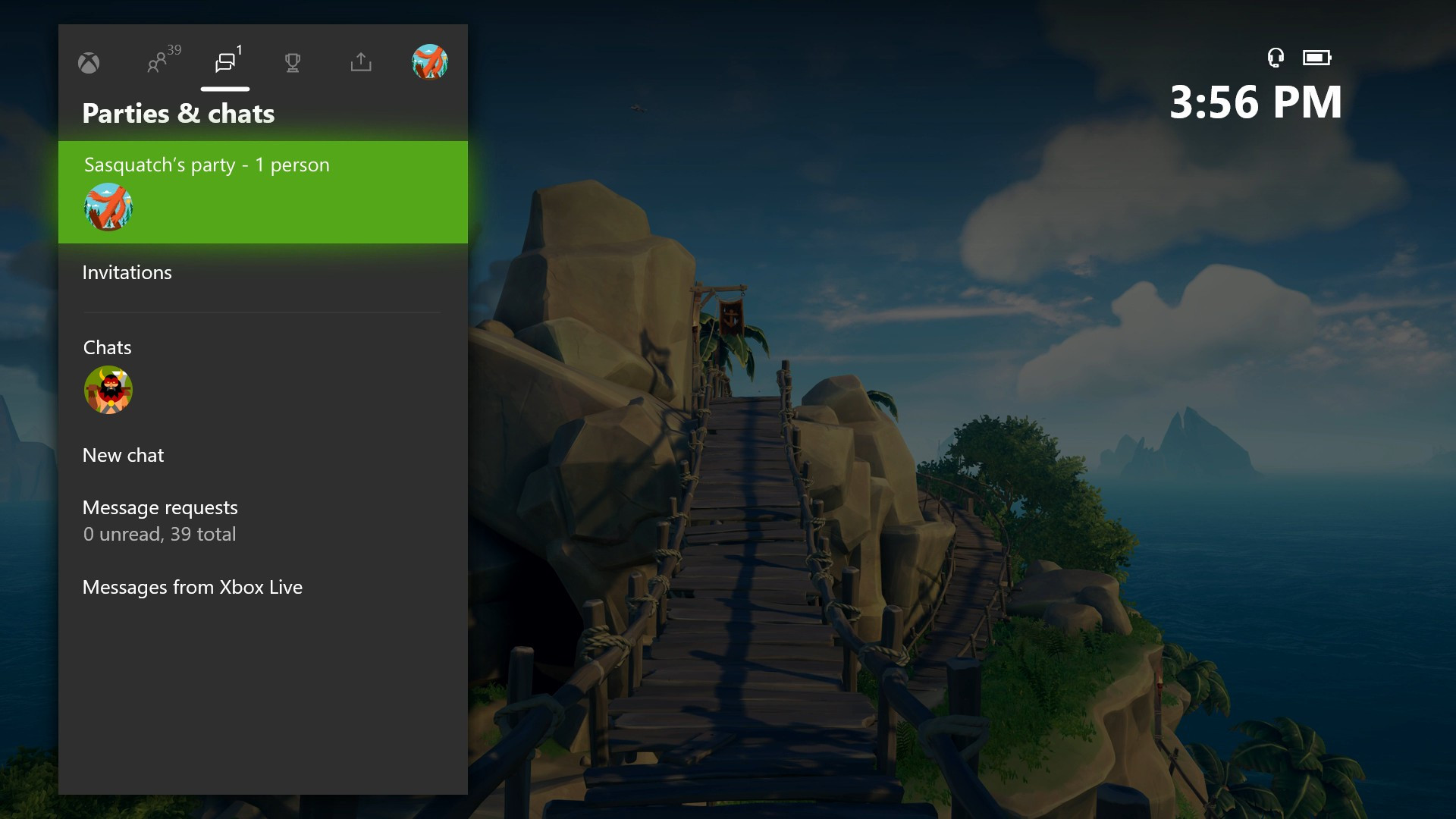 Xbox One May 2020 Update Guide Parties and Chats