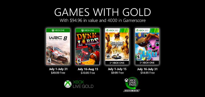 Games with Gold Jul 2020