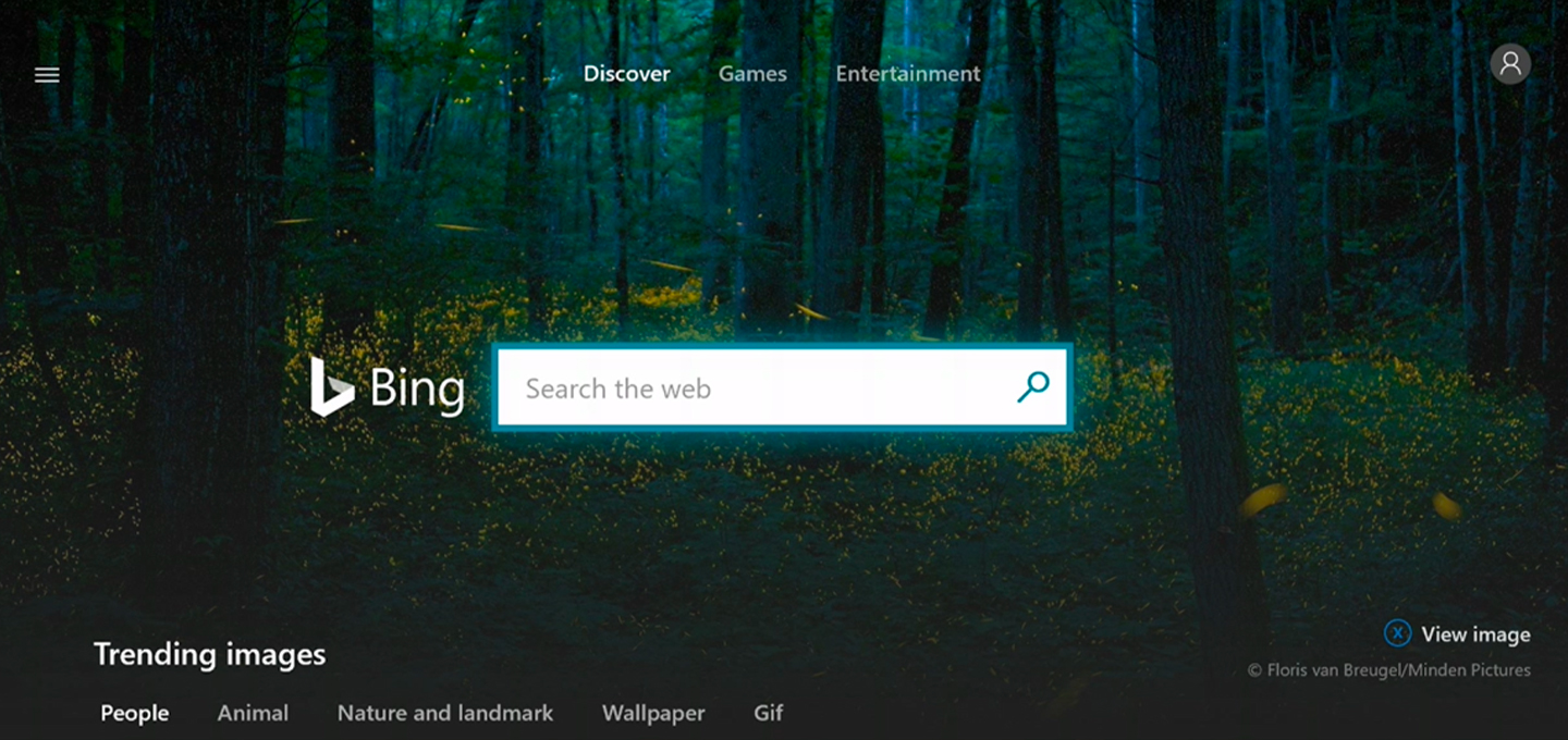 Microsoft Bing Xbox App